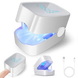 Dispositivo Portátil de Limpieza en las Uñas, Pequeño y lindo, fácil de usar, Combinación luz Dual 905 nm y 470 nm, Ciclo de Uso de 7 Minutos, Ayuda a Aliviar las Molestias en las Uñas