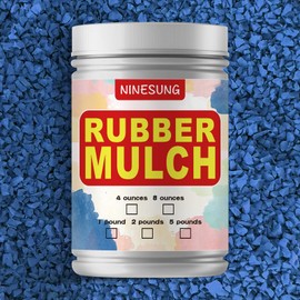 Dark Blue Rubber Mulch for Kindergarten, Playground, Outdoor Park, School, Sports Tennis Court, Pitch Rubber Granules Running Track Material Plastic Runway (Dark Blue, 2 Pounds)