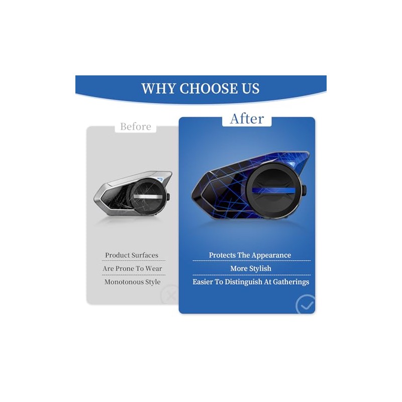 Waterproof Decor Sticker for Sena 50S Motorcycle Bluetooth Headset Sticker