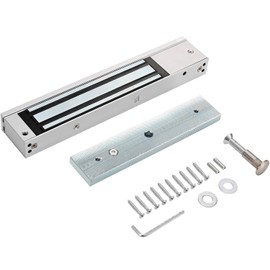 Mag Lock 280KG / 600 LBS of Magnetic Holdings Force Electromagnetic Commercial Lock 12V, LED Indicator When Closed NO/NC Options,for Access Control System