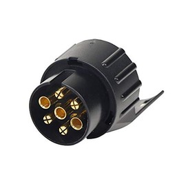 Netagon 7-PIN to 13-PIN Towing Adaptor for Trailer, Caravan & Bike Racks - Trailer Plug Adapter 12V Waterproof Electric Adaptors Socket Converter Connector