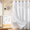 River Dream No Hooks Shower Curtain with 2 Snap in