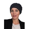 Deresina Harmony Volume Headwear Bamboo Chemo Hat for Women, black,