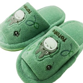 Senko 77889 Totoro Morinokaze Children's Slippers, Inner Dimensions: Approx. 7.1 inches (18 cm), Green