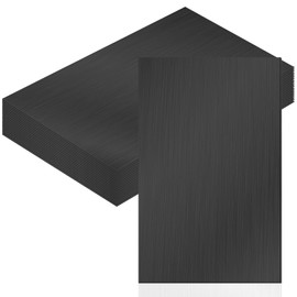 Therwen 20 Pcs 5 x 7 Inch Flashing Aluminum Sheet Roof Flashing Metal Roof for Shed Weatherproofing Areas Around Chimneys or Skylights (Black)