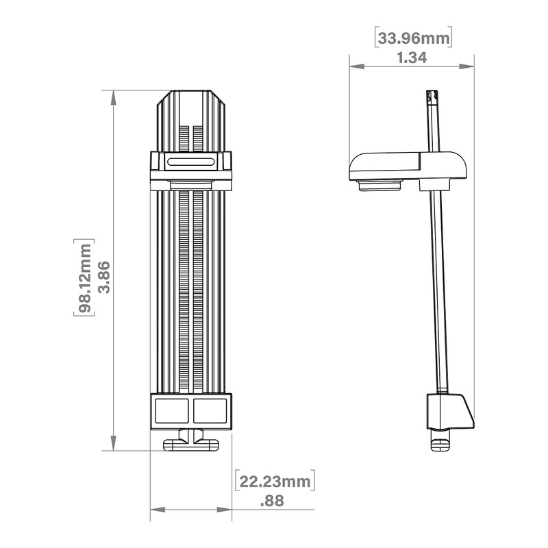 Legrand OnQ AC1051-RCKH-4 Ratchet Keyhole Post Clip, Red