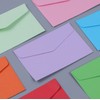 Voarge Pack of 100 Mini Envelopes Colorful Envelopes Blank Envelopes