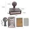 Suction Cup Soap Dish for Shower，Soap and Sponge Holder for