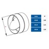 Extractor Fan Back Draft Shutter 125mm / 5" Duct Non