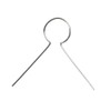 50 Silver Metal Hanging Hooks for 3D Shapes | Christmas