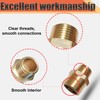 Brass 3/4” x 1/2” NPT Male Threaded Reducing Nipple Pipe