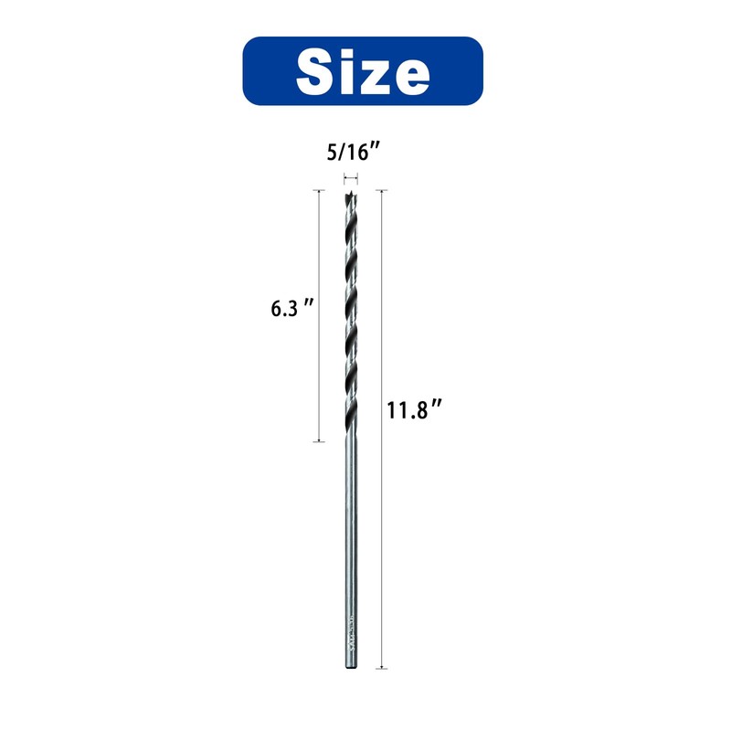 Sali 15pcs 5/16 inch Brad Point Wood Drill Bit Set