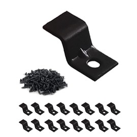 Table Top Fasteners, Z Clips for Table Tops 20 Packs (Black)