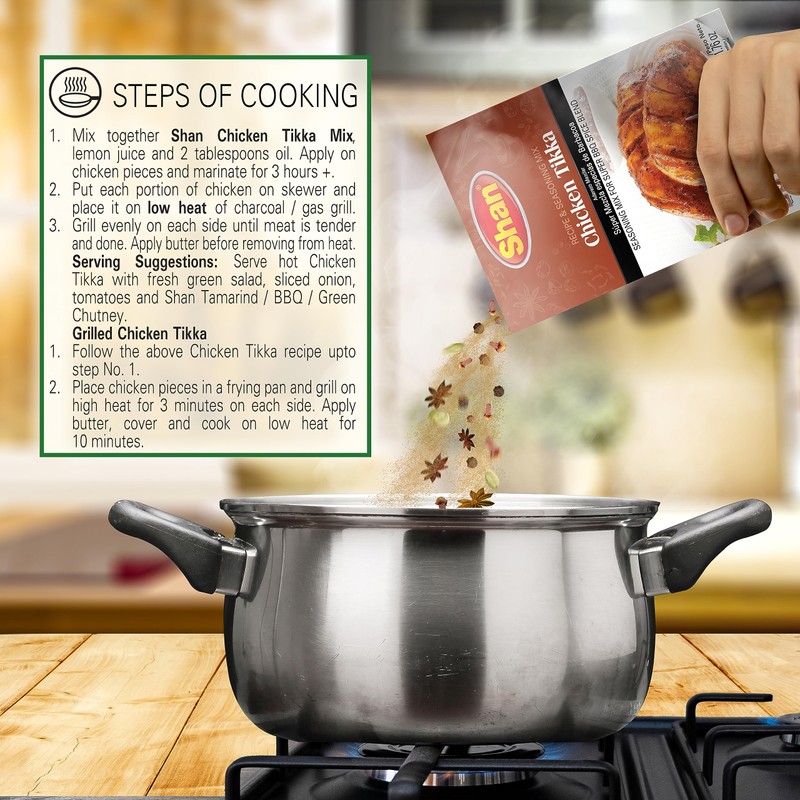 Shan - Chicken Tikka Seasoning Mix (50g) - Seasoning Packets