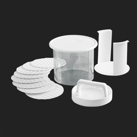 Hamburger Press Patty Maker, 12-Piece Non Stick 8-Layer Plastic Disc Hamburger Patty Press Set, Burger Patties Presser for Stuffed BBQ Slider, Burger, Kitchen Tool for BBQ Grill by Mr. Bar-B-Q #40231Y