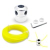 Universal Aluminium Trimmer Head Nylon Mowing Cutter Head with Trimmer