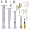 CNKHDZ Pack of 4 Adjustable Furniture Feet, Furniture Feet, Height