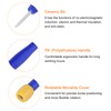 HARFINGTON 2Pcs Plastic Screwdriver 0.9mm Slotted Head Screw Driver Ceramic
