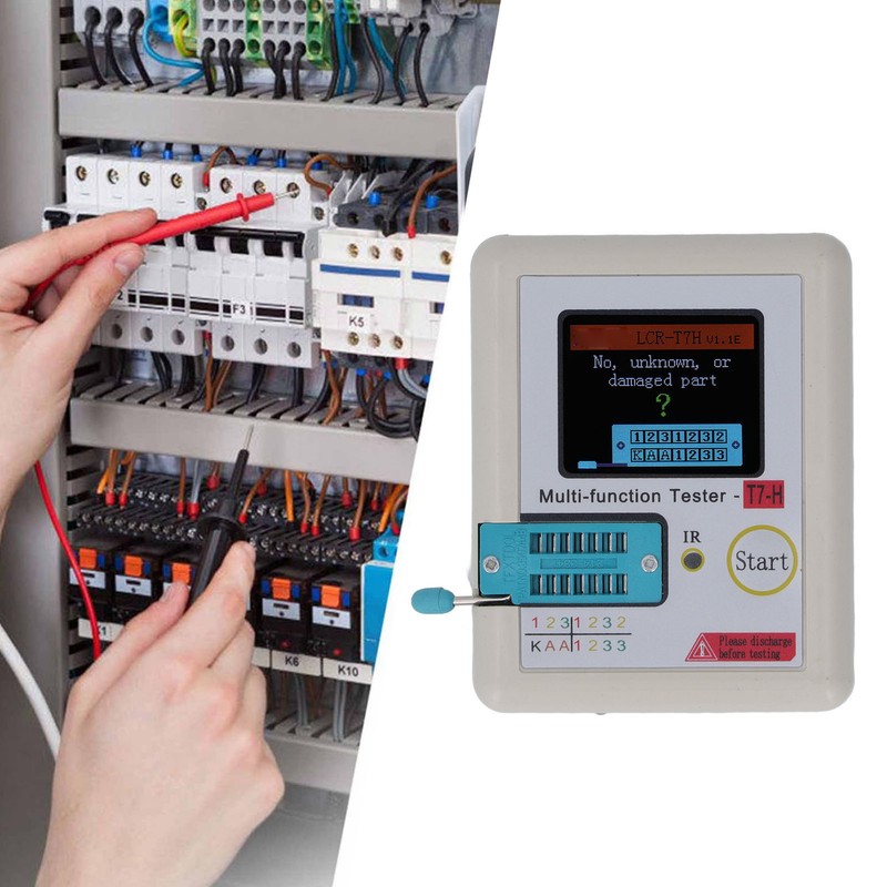 Transistor Meter High Accuracy LCD Display Automatic ESR Tester for