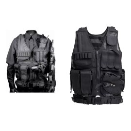 PopBabies Chaleco Tactico Porta Placas Militar Airsoft Paintball Bolso