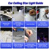 SUNKENET 6W Mini Size Twinkle 400pcs*0.03in*9.8ft Starlight Headliner Kit, Star