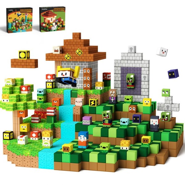 GobiDex 100-500Pcs STEM Game-Based Magnetic Blocks Magic Toys Create My