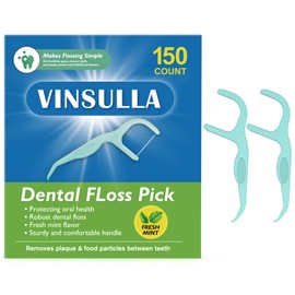 Professional Clean Flossers Extra Strong Flosser Pick, Fresh Mint, 150 Count