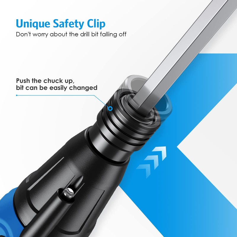 AMIR Power Screwdriver Cordless Rechargeable, Electric Screwdriver Sets, Portable Automatic