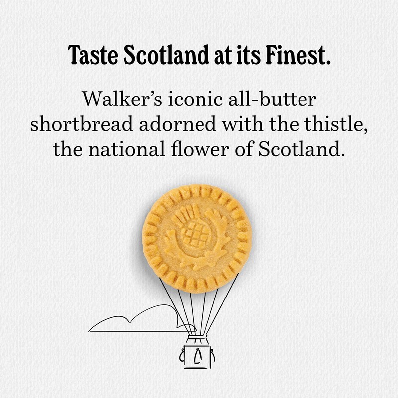 Walker's Shortbread Rounds, Pure Butter Shortbread Cookies, 5.3 Oz Box