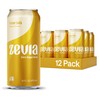 Zevia Zero Sugar Soda, Cream Soda, 16 oz Cans (12-Pack)