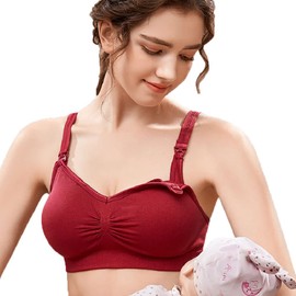 Jolies 5Pack Nursing Bra Womens Seamless Sleep Bra for Breastfeeding Comfortable Wireless Bras Maternity Bras(XXL)