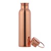 Pure Copper Water Bottle with Handle, 600 Ml, UNLINED, UNCOATED