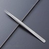 2 pcs Precision Tweezers, Stainless Steel Pointed Tweezers for Craft,