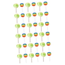Baluue 60pcs Lollipop Nail Art Decorations Creative Mini Manicure Ornaments for Nail Designs Suitable for Home Salons and Parties