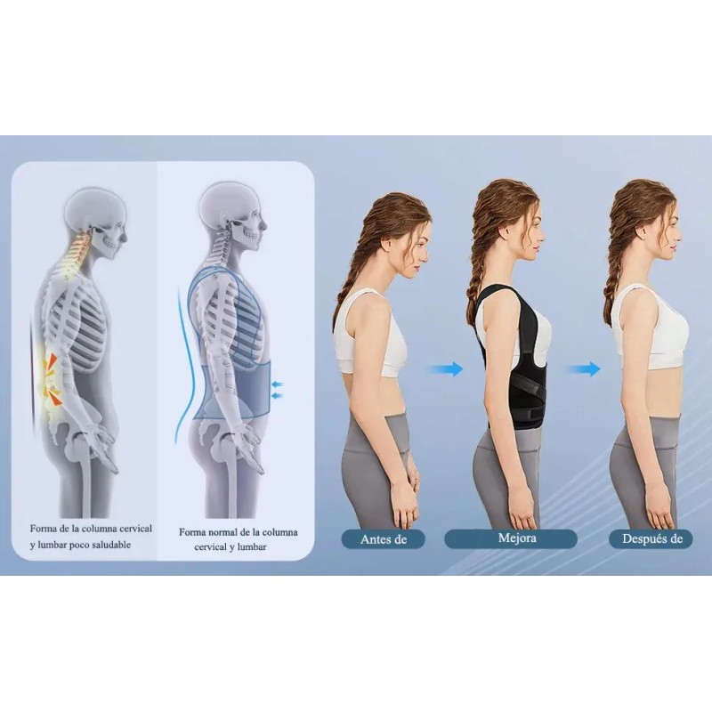 Faja Ortopédica Correctora De Postura Unisex Calidad Premium