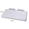 STORE FIXTURES DIRECT Large Clear Acrylic Slatwall Shoe Shelf, 6"
