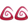1 Pair Black Triangle 1.6 mm (14 G) Acrylic Expander