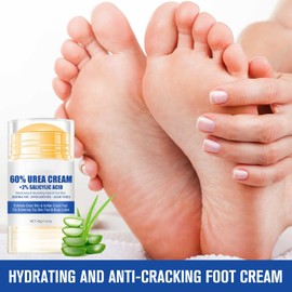 Hydrating and Anti-Cracking Foot Cream, Pack of 2 Moisturising and Cracking Foot Cream, Anti-Cracking Foot Cream, Foot Repair Cream, Relieves Extreme Dryness and Cracking of the Feet