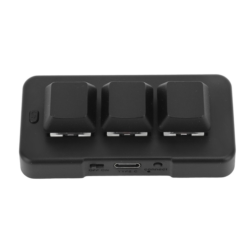 Customize 3 Keys Keyboard Black 3 Keys One Handed Mini