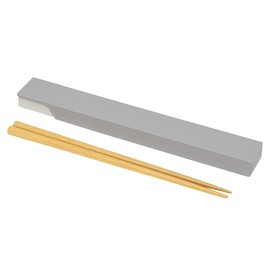 Yellow Studio MIYS 73524 Chopsticks & Chopsticks Case Set, 7.1 inches (18 cm), Gray