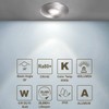 4XSweier LED Recessed IP65 Waterproof Downlight with LED GU10 Cool