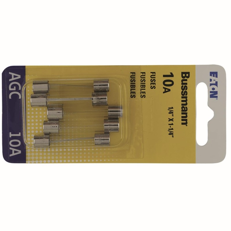 Bussmann AGC-10-R AGC Series Fuse, Fast Acting, 10 Amp, 250V,