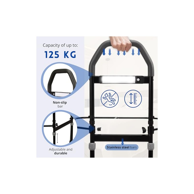 Bed Rail for Elderly Adults – Adjustable Bed Safety Rail