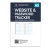 NBplanner A5 Website & Password Tracker Organiser Refill Insert Filofax