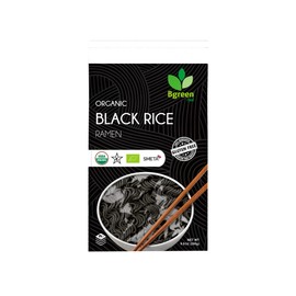 BGreen Organic Black Rice Ramen Noodles! 9.8 oz Package! Vegan! Non GMO! USDA Organic! Gluten Free! Delicious!