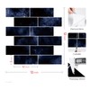 Livelynine Navy Blue Peel and Stick Backsplash Subway Tile Stick