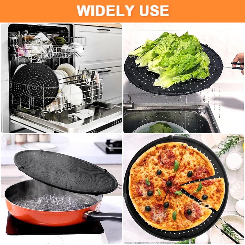 Splatter Screen for Frying Pan, Grease Splatter Guard, Heat-Resistant Splatter