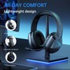 Bluetooth Gaming Headset Multifunction RGB Cool Lighting Low Latency Noise