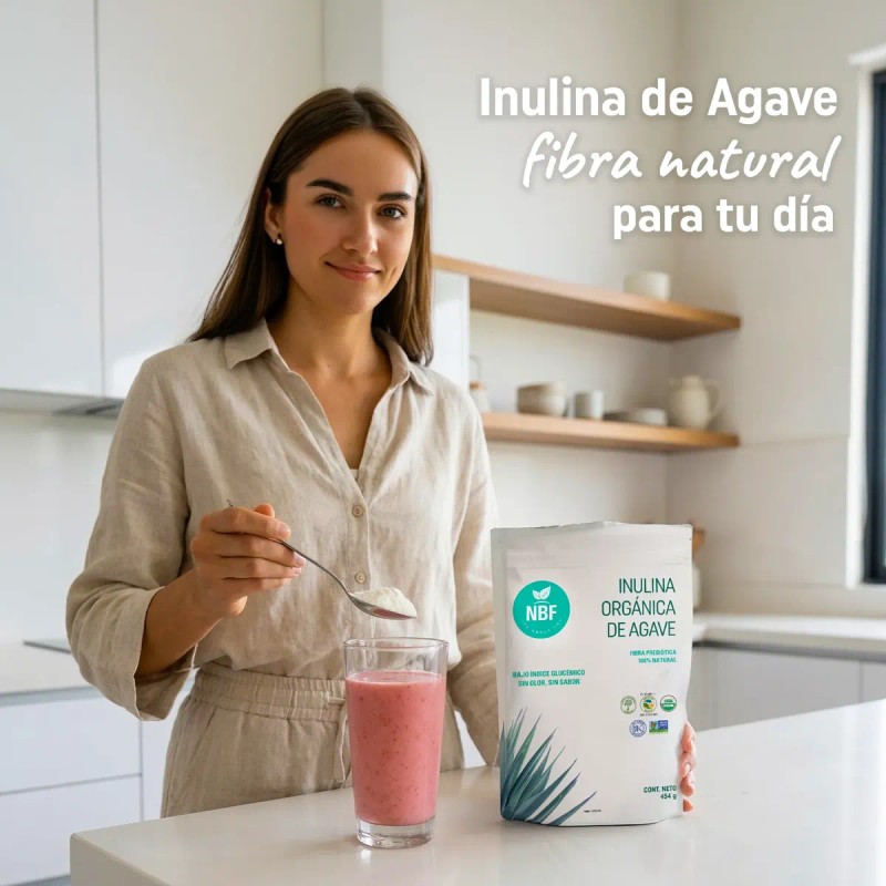 Inulina Agave Orgánica Fibra Prebiótica Natural 454 Nbf
