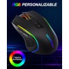 TERPORT S500 Mouse Gamer Inalámbrico Ergonómico con Retroiluminado RGB